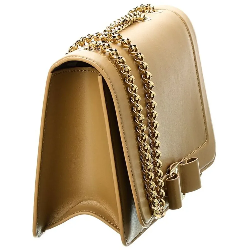 Ferragamo Vara Bow Front Flap Leather Shoulder Bag - Picture 3 of 7